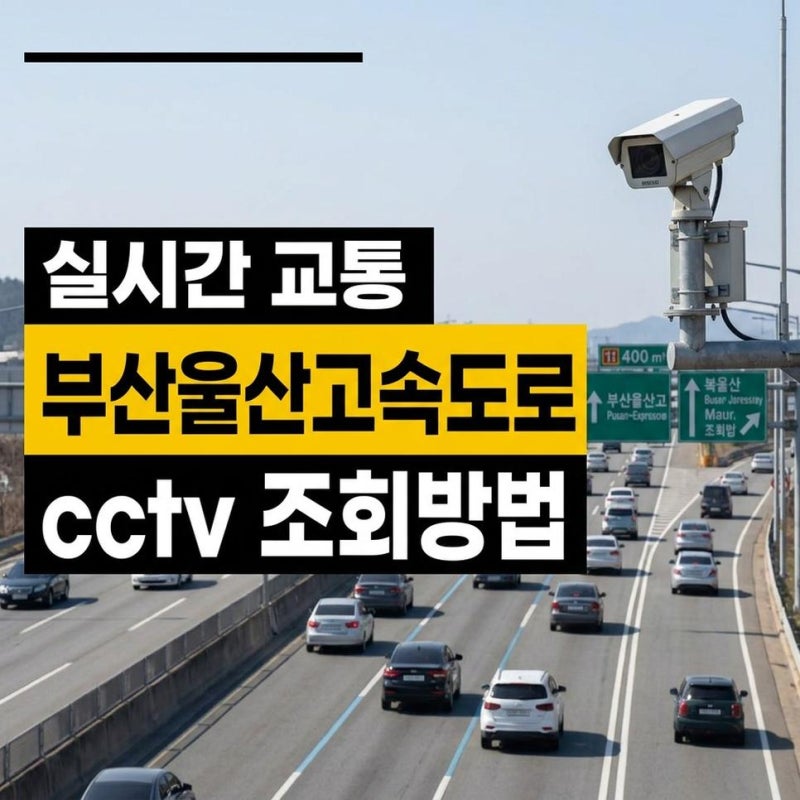 실시간 부산울산고속도로 교통상황 cctv 조회방법과 산불 교통통제구간
