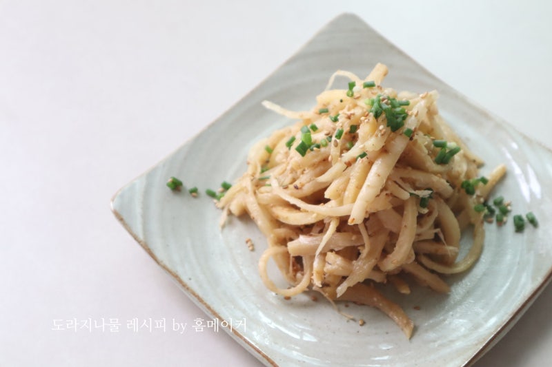 쓴맛없이 촉촉한~도라지나물볶음 레시피 명절 제사나물 하는 법