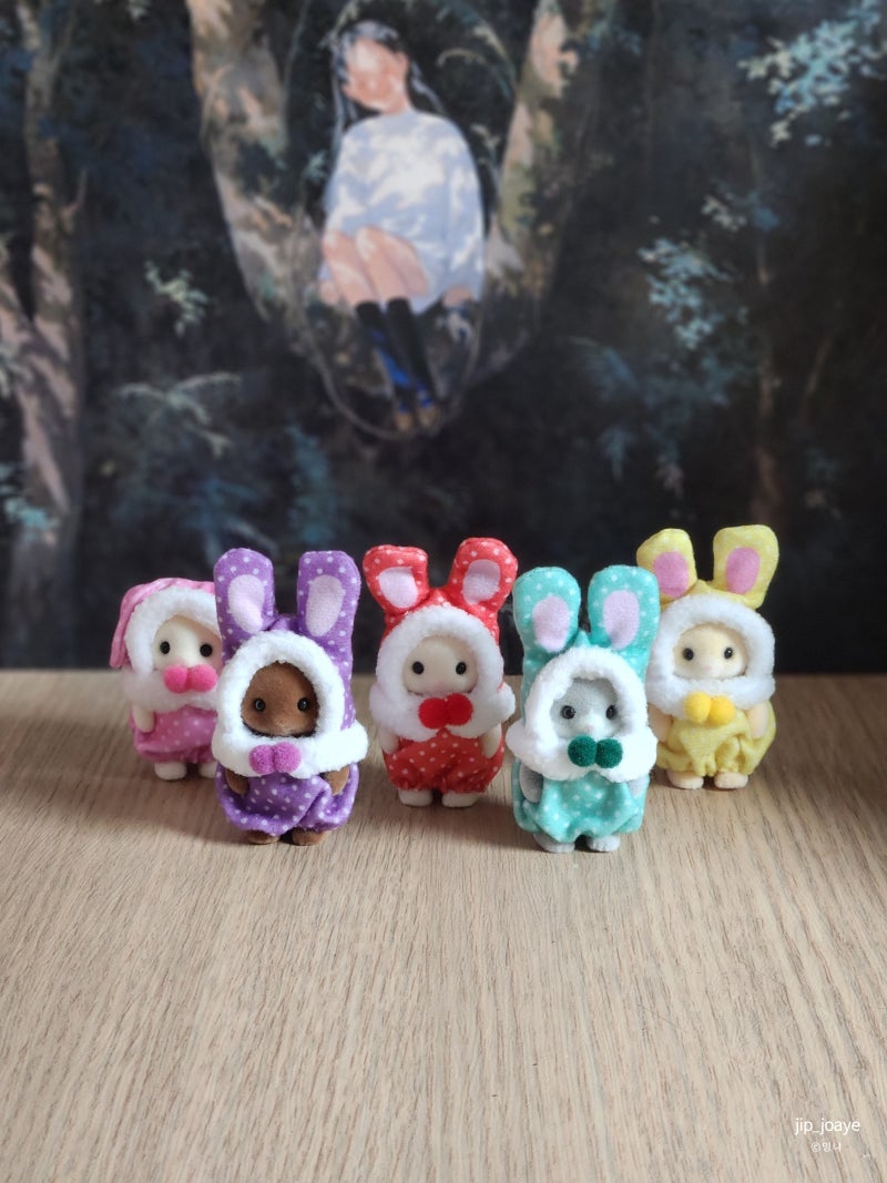 [용산 아이파크몰] 오픈런 필수!! 실바니안 40주년 블라인드백 컬러풀 아기토끼 5종 뽑은 후기....
