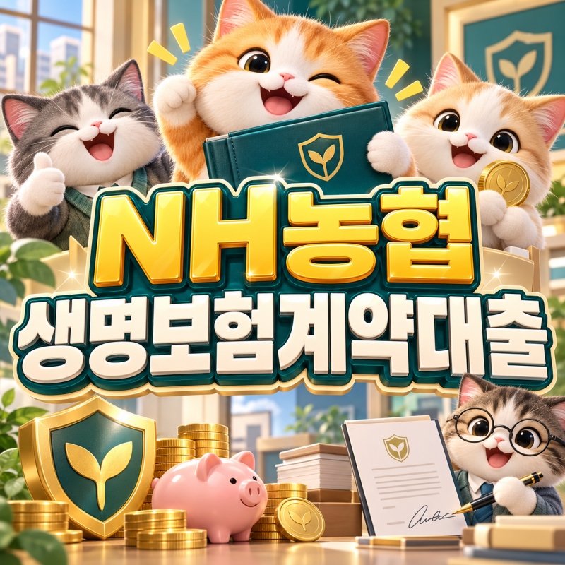 2026 NH농협생명보험계약대출, 해약환급금 최대 95%·모바일 1회 최대 5천만원 신청 조건은!?