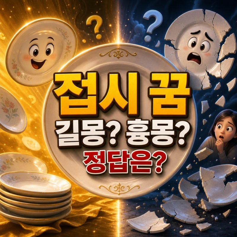 접시 꿈해몽 풀이 총정리! 길몽일까? 흉몽일까?