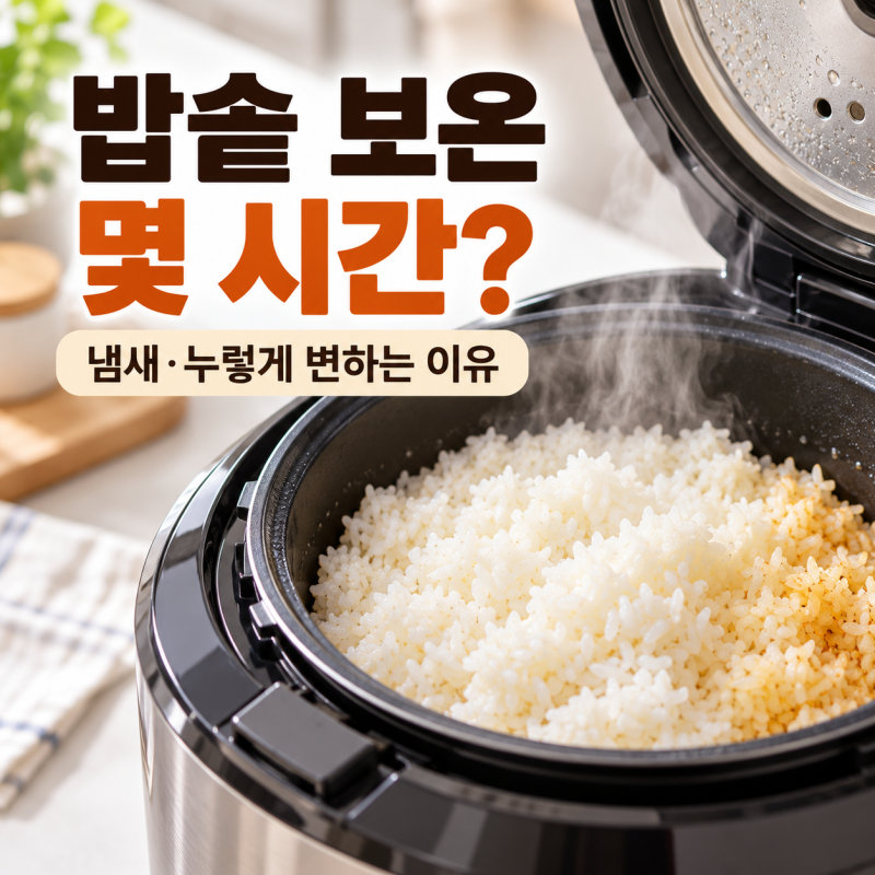 밥솥에 밥을 몇 시간까지 보온해도 될까? 냄새·누렇게 변하는 이유