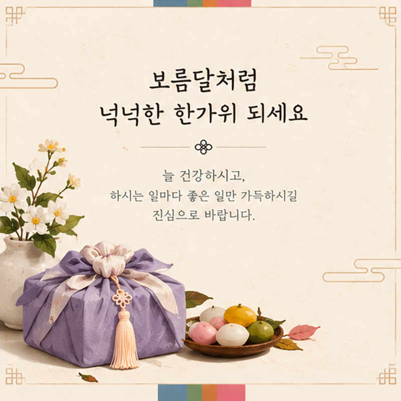 2026 추석 인사말 모음 부모님, 직장, 지인별 추석 덕담 문구 & 이미지 무료 공유