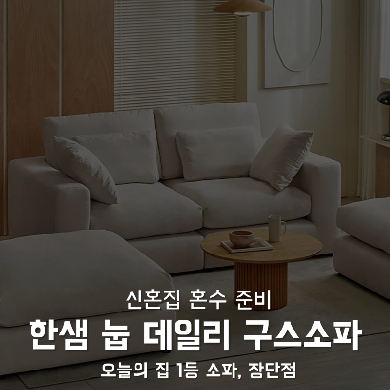 한샘 눕 데일리 구스소파 장단점｜오늘의집 1등인데 결국 안 산 이유