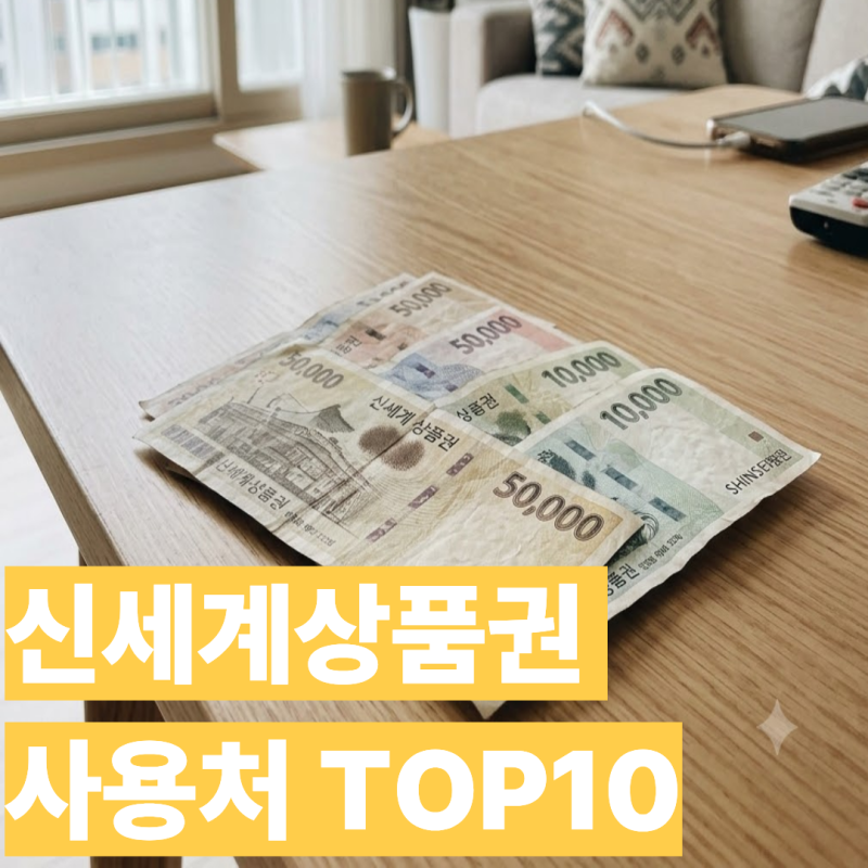 신세계상품권 사용처 대표 10곳 핵심 요약