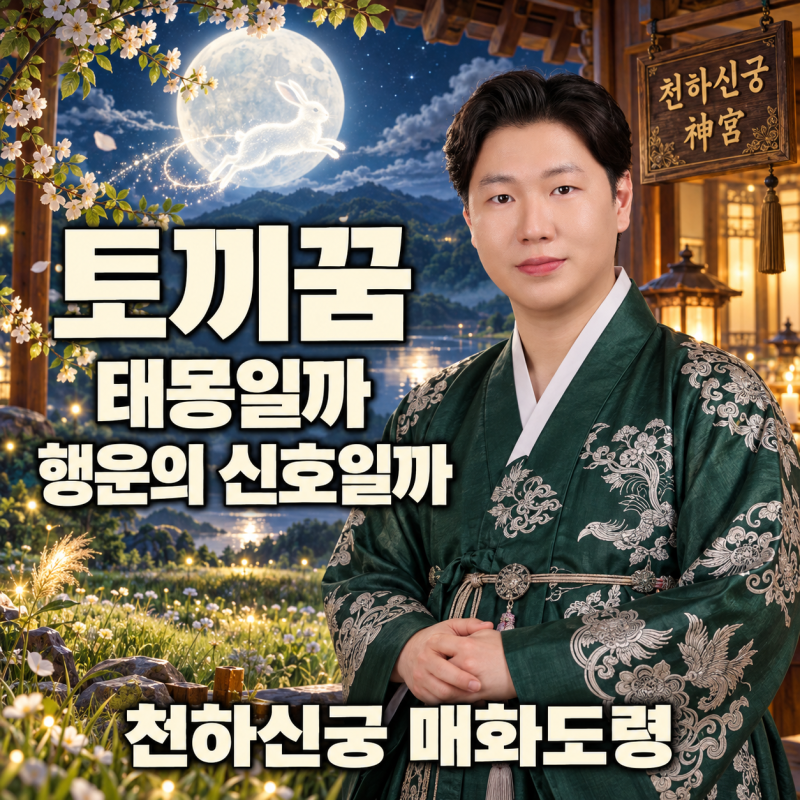 토끼꿈을 꿨는데 태몽인가요 행운인가요 — 천하신궁 매화도령의 토끼꿈 해몽 이야기