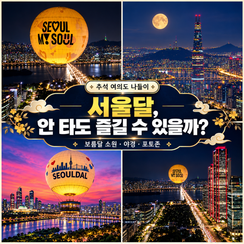 서울달, 꼭 타야 즐길 수 있을까? 2026 추석 여의도보름달 소원 행사