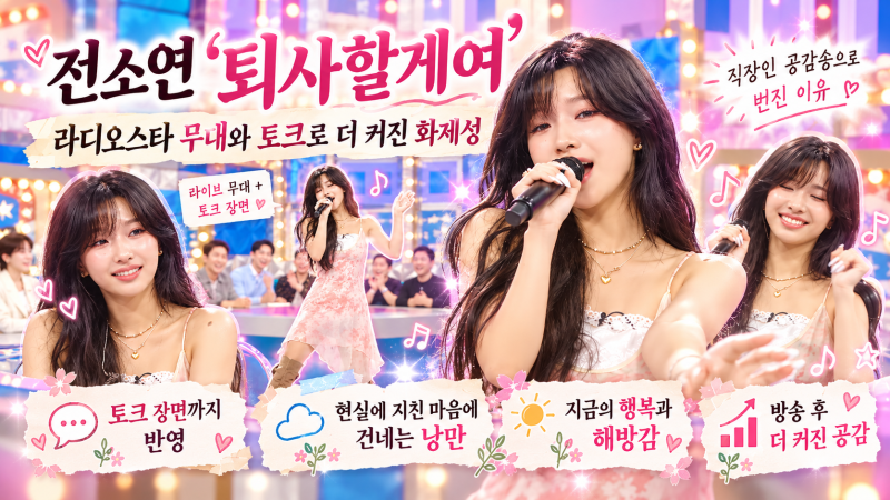 전소연 ‘퇴사할게여’가 음원 차트 1위까지 올라간 과정과 방송 효과 정리