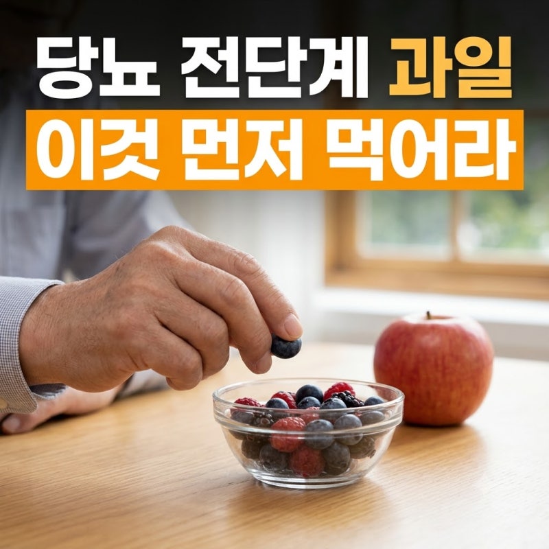 당뇨 전단계 과일 식단 가이드, 혈당 천천히 올리는 4가지 과일과 궁합