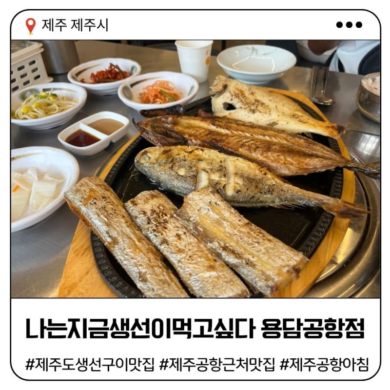 제주공항 근처 맛집 | 나는지금생선이먹고싶다 용담공항점 - 아침식사 가능한 생선구이한상