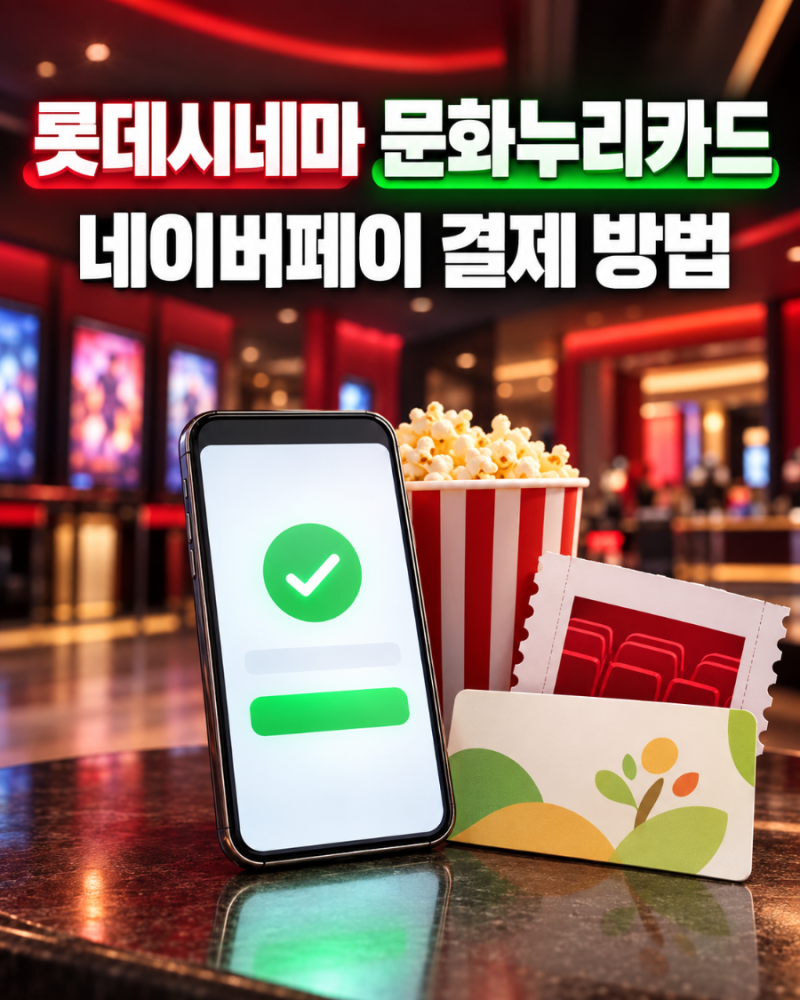 롯데시네마 문화누리카드 네이버페이 결제 방법｜암살자(들) 영화 2,500원 할인 예매