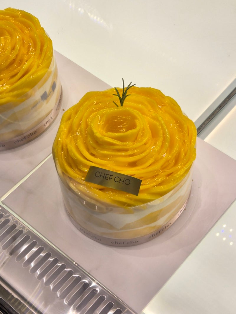 [서울 강남 케이크맛집 추천] 망고케이크가 너무 예쁜 디저트 맛집 쉐프조 신세계백화점 강....
