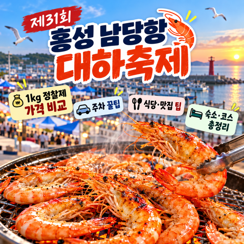 [충청남도/홍성] 남당항 대하축제 ㅣ 1kg 정찰제 가격 비교부터 주차·식당 팁 총정리