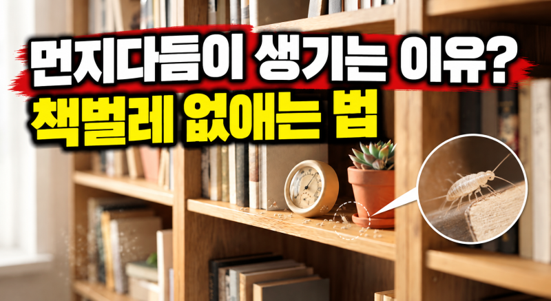 먼지다듬이 생기는 이유? 책벌레 없애는 법