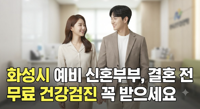 화성시 신혼부부 건강검진 무료로 받는 방법과 지원 대상