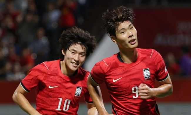2026 아시안게임 축구 8강 리뷰, 한국 베트남 4-0 완승…이영준 멀티골로 완벽한 마무리