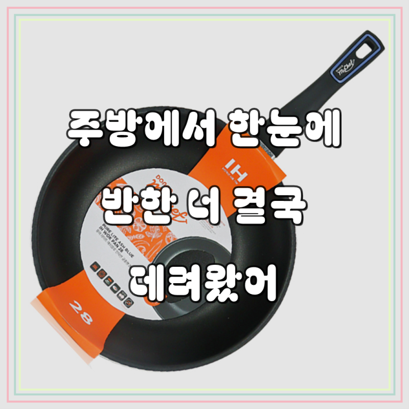 도루코 퓨어라이트 애쉬블루 인덕션 궁중팬, 써보니 어때?