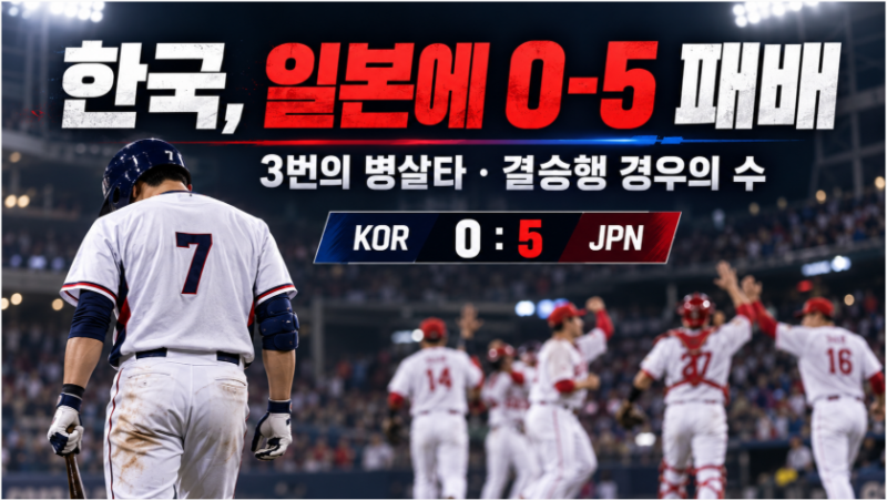 한국 야구 일본에 0-5 패배, 왜 점수를 못 냈나｜아시안게임 결승 진출 경우의 수