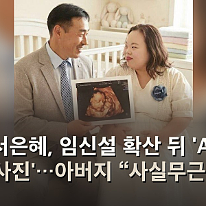 서은혜, 임신설 확산 뒤 'AI 사진'…아버지 “사실무근”