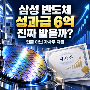 삼성 반도체 성과급 6억, 진짜 받을까｜현금 아닌 자사주 계산법