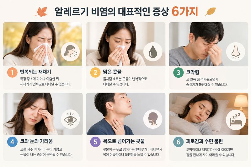 가을철 환절기 알레르기 비염 원인과 증상 완화법 정리