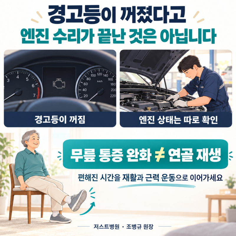 "무릎 주사 맞으세요" vs "주사만으로는 부족합니다. 수술해야 합니다....