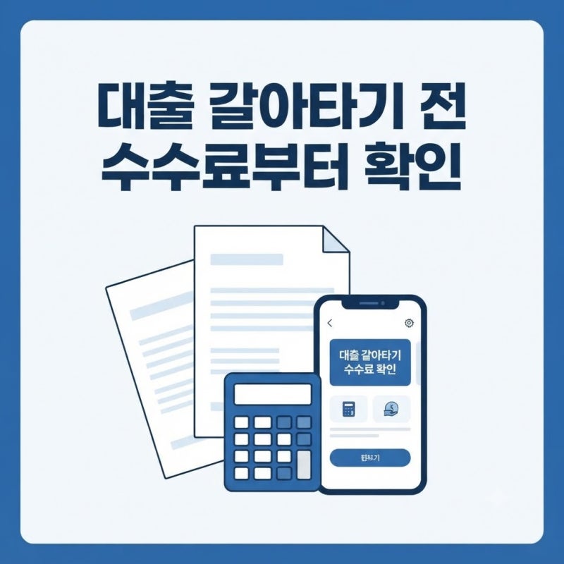 중도상환수수료 면제 조건 정리, 대출 갈아타기 전에 먼저 확인할 것