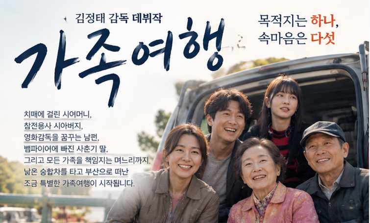김정태 감독 데뷔작 ‘가족여행’…이휘향·서영희가 그리는 웃기고도 먹먹한 가족 이야기