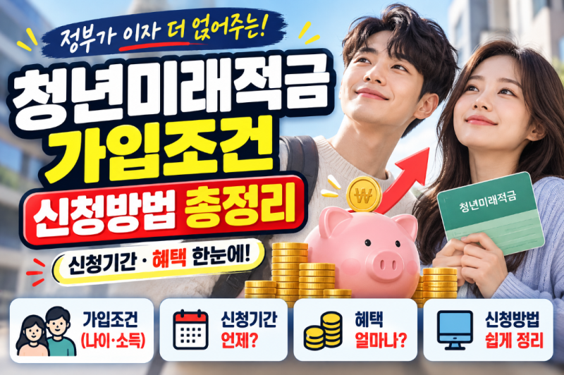 청년미래적금 가입조건 신청방법 총정리, 나도 대상일까 하나씩 확인해봤습니다