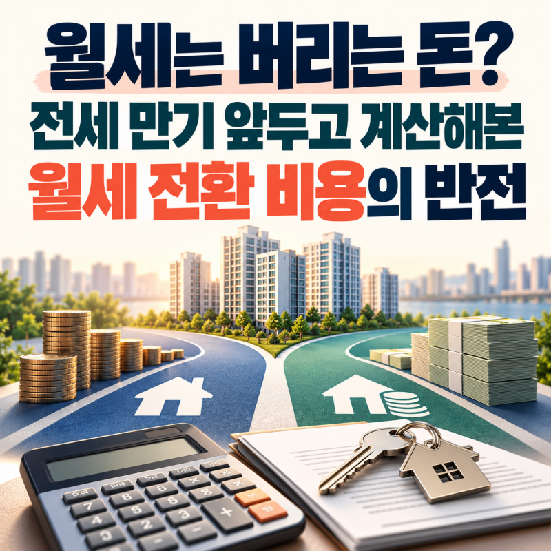 "월세는 버리는 돈?"... 전세 만기 앞두고 계산해본 월세 전환 비용의 반전