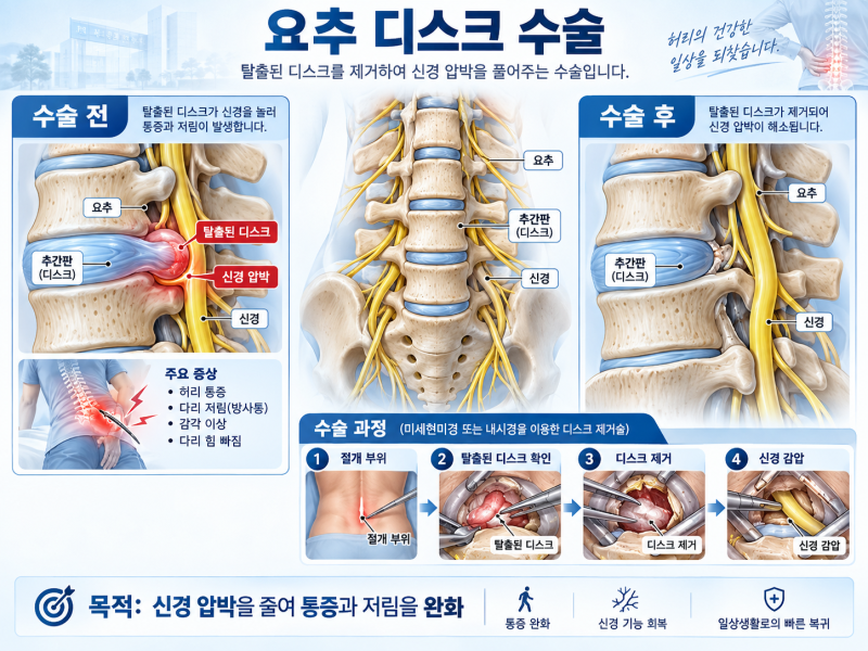 디스크 수술 후에도 다리가 저리다면?_Prepared by 서호석손해사정사