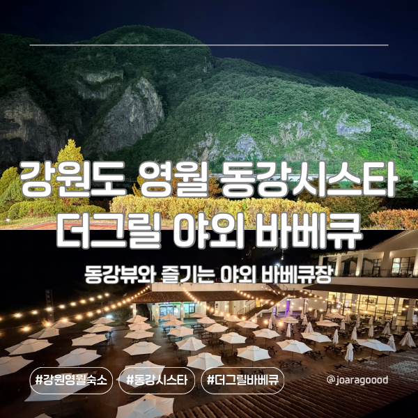 [멋따라] 강원도 영월 동강시스타 리조트 더그릴 야외 바베큐 이용 후기