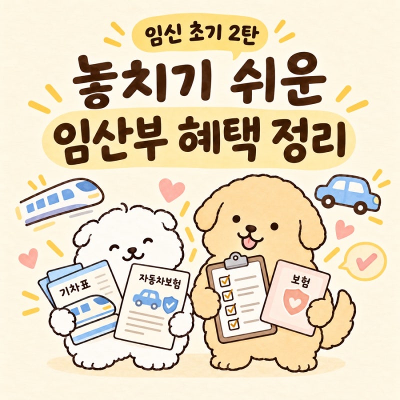 임산부 혜택 놓치지 말기, KTX·SRT 할인부터 자동차보험·엄마보험까지