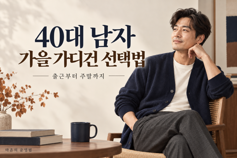 40대 남자 가을 가디건 고르는 법｜출근·주말 코디와 구매 체크리스트