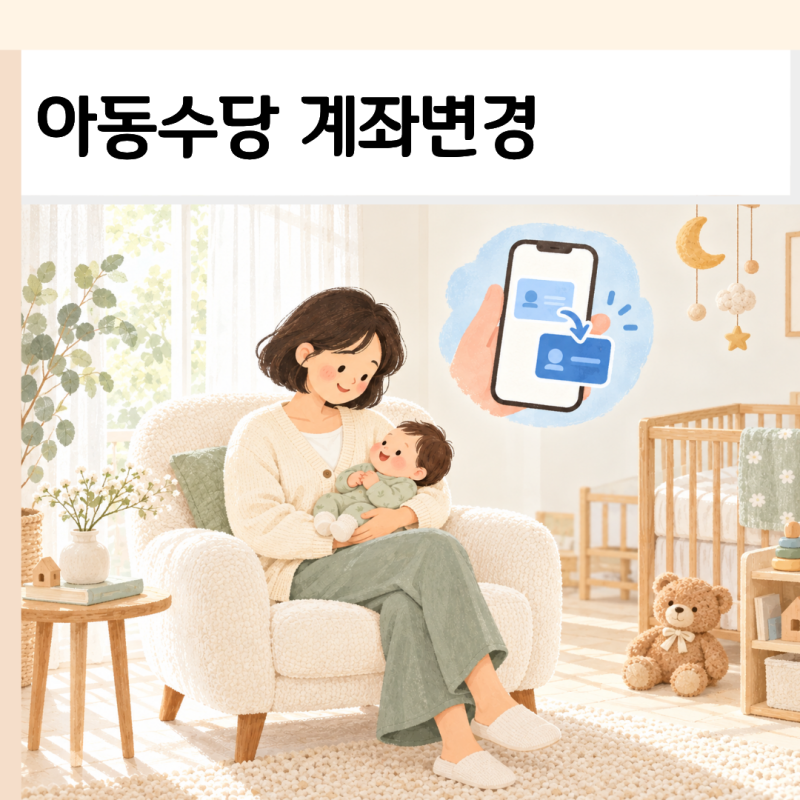 아동수당 계좌변경, 복지로 온라인 신청한 방법