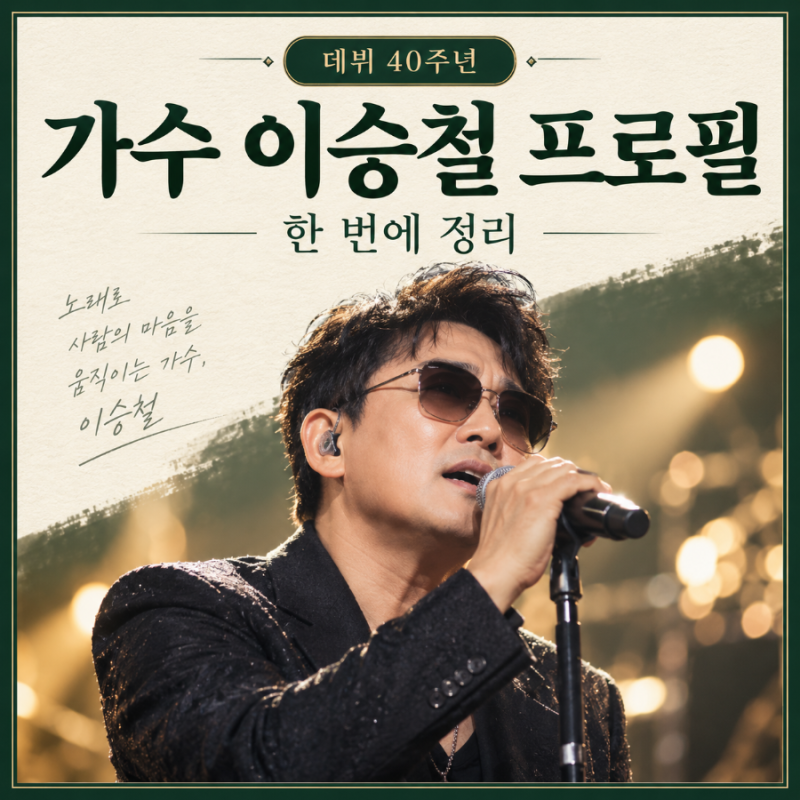 가수 이승철 프로필 궁금증 한 번에 정리
