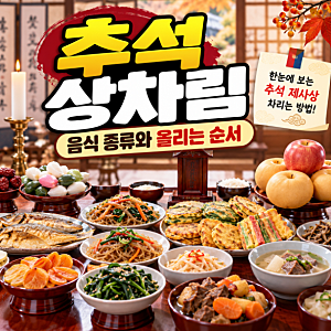 추석 제사상 아직도 헷갈린다면? 음식 종류·위치 총정리