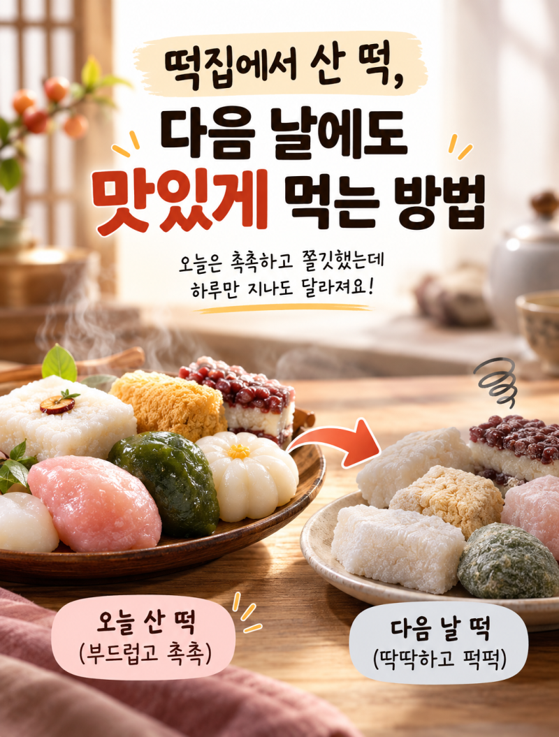 떡집에서 산 떡다음 날에도 최대한 맛있게 먹는 방법
