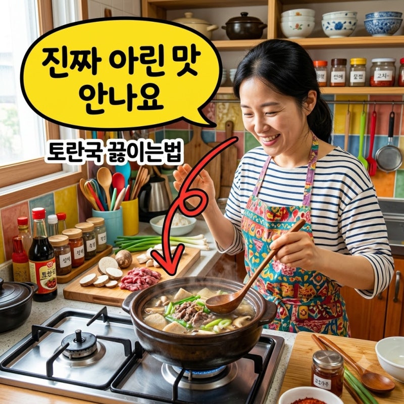 따끔거리는 손 때문에 망설였다면.. 실패 없는 토란국 끓이는법
