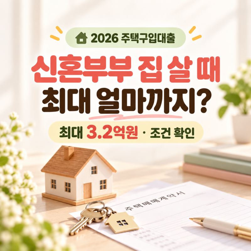 신혼부부 주택구입대출 조건｜생애최초 최대 3.2억원·소득기준·금리·신청방법