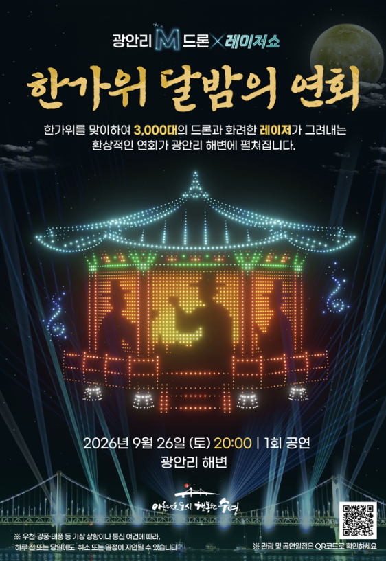 추석 부산 광안리 드론쇼 3000대 뜬다! 시간, 교통통제, 주차 총정리