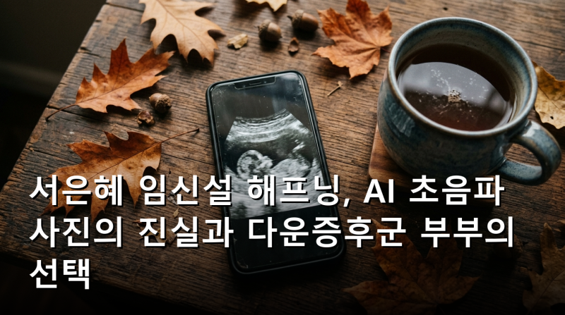 서은혜 임신설 해프닝, AI 초음파 사진의 진실과 다운증후군 부부의 선택