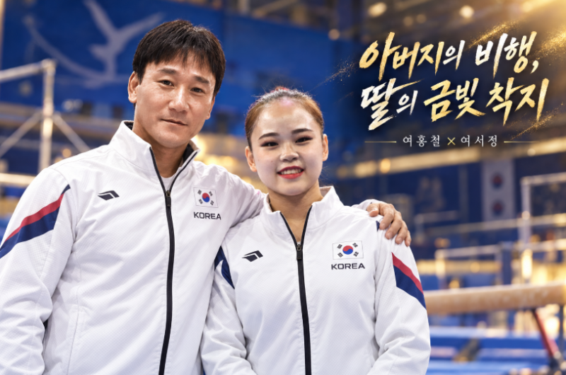 여홍철·여서정, 부전여전 두 세대가 완성한 금빛 도약,아버지도 딸도 아시아 정상에 오르다