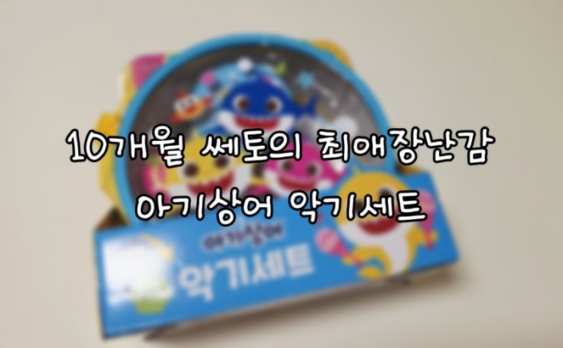 [핑크퐁]10개월 핑크퐁 아기상어 악기놀이 세트 후기
