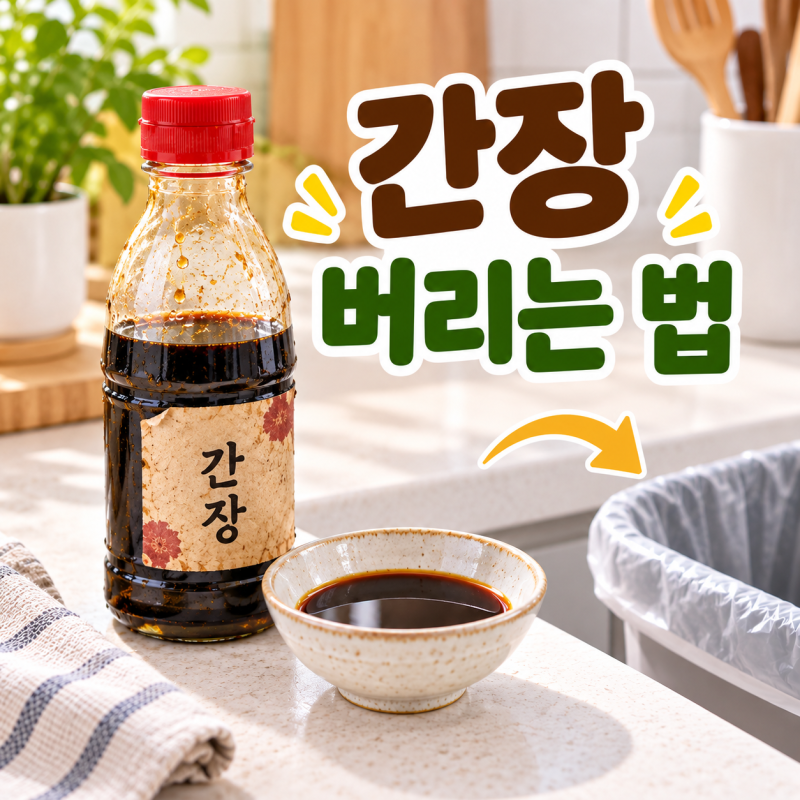 ‘물에 흘려보내도 될까?’ 오래된 간장 버리는 법 유통기한 지난 액상 조미료 처리 방법
