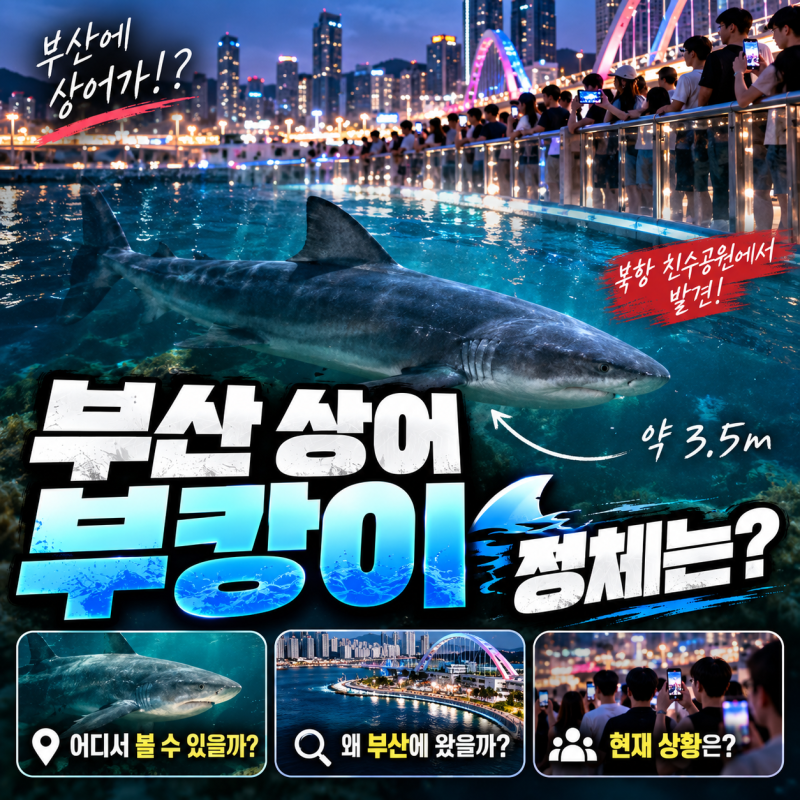 부산 상어 부캉이 어디서 볼까? 북항 친수공원 위치·무태상어·현재 상황 총정리