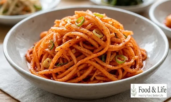 무생채 황금레시피 (소금물에 10~15분 절여 아삭하고 매콤새콤 맛있게 만드는 법)