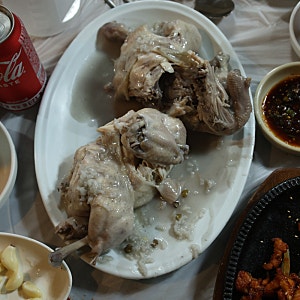 봉화 백두대간수목원 맛집 청진식당, 계곡 물소리 들으며 맛본 닭불고기와 백숙 내돈내산 솔....