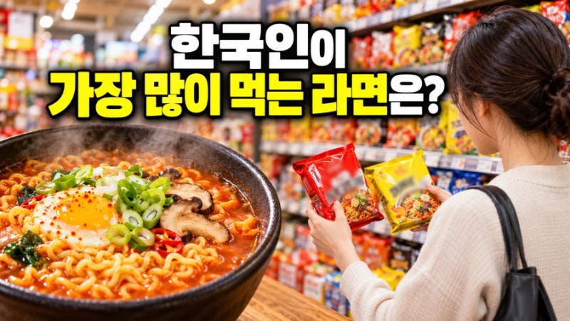한국인이 가장 많이 먹는 라면은? 신라면이 계속 1위인 이유