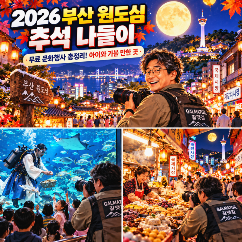 2026 추석 연휴 부산 원도심 아이와 가볼 만한 무료 문화행사 총정리